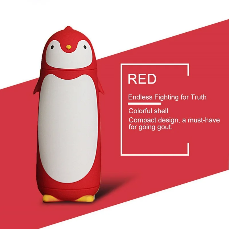 Goedkoop Rvs Thermos Nieuwe Creatieve Pinguïn Vorm Thermos Cup Mok Drinkware Reizen Koffie Anti Drop Draagbare