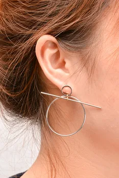 

Lots 12 Pairs Metal WIre Circle Round Hoop Ear Stud Earring For Women Lady GIrl Gift Ear Jewelry