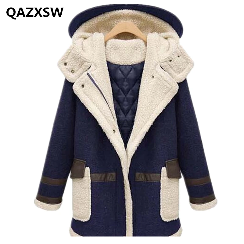 Women Winter Cotton Coat Warmth Thicken Loose Large Size