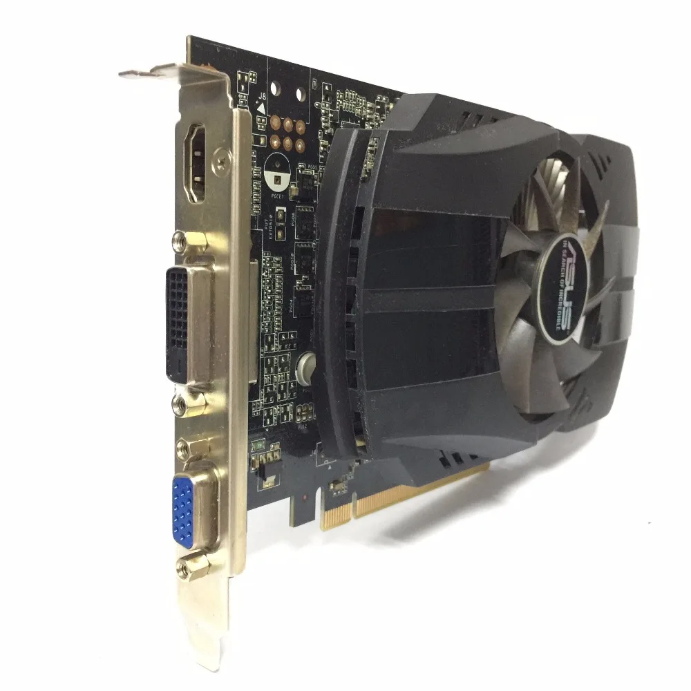 Asus GTX-750TI-OC-2GB GTX750TI GTX 750TI 750 2G D5 DDR5 128 Bit PC настольные видеокарты PCI Express 3,0 компьютерное видео