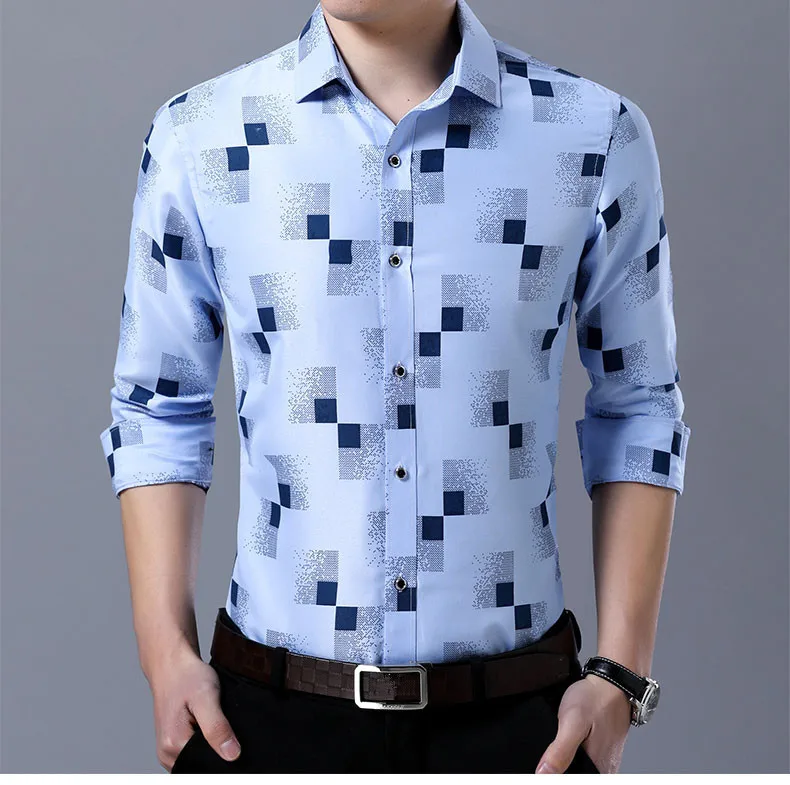 2019 Для мужчин Camisa мужской рубашки с длинным рукавом Для мужчин рубашка в клетку одежда рубашка социальных Повседневное Masculina платье Homme Plue