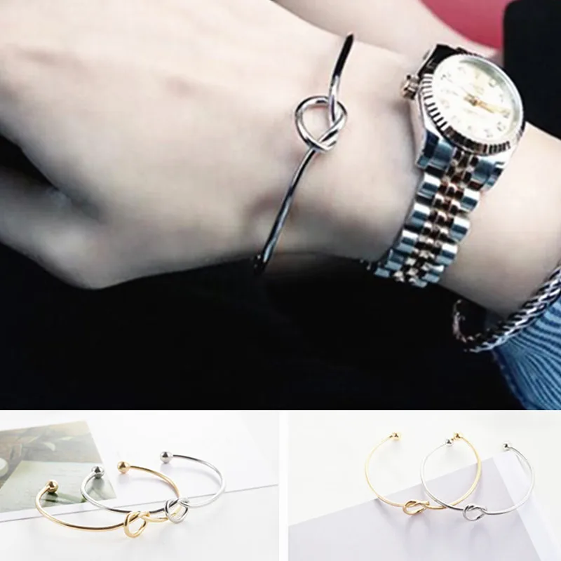 Simple Handmade New Fashion Open Bracelet Adjustable Trendy Jewelry Gold Colour Cuff Bracelets &amp Bangles For Women Rock Bijoux |