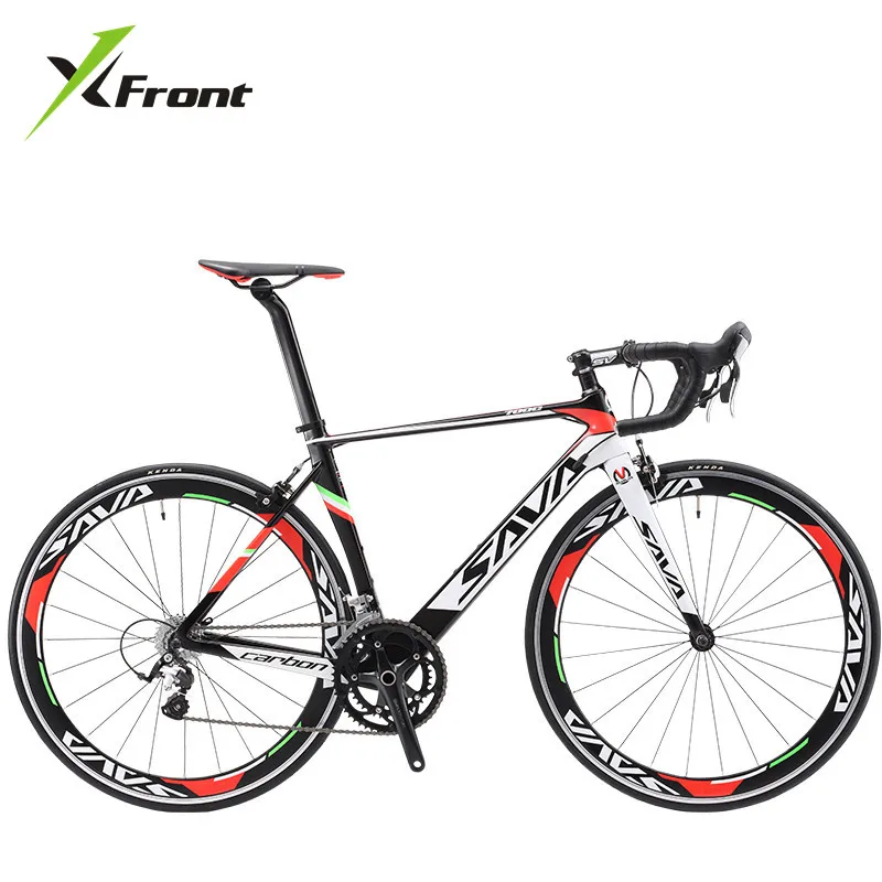 

Original X-Front brand full carbon fibre road bike 18 20 22 speed 700cc*23C racing bicicleta light black white bicycle