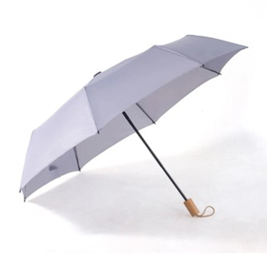 Compact Mini Umbrella Black Small Brolly Folding Men Women Gift Present New
