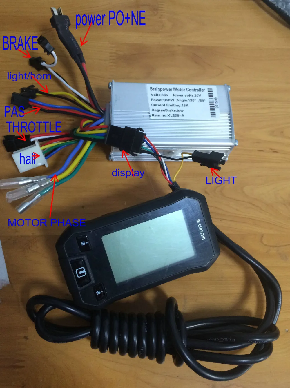

electric scooter LCD display&controller 24v36v48v 250w350w control panel sensor/sensorless ebike mobility tricycle scooter parts