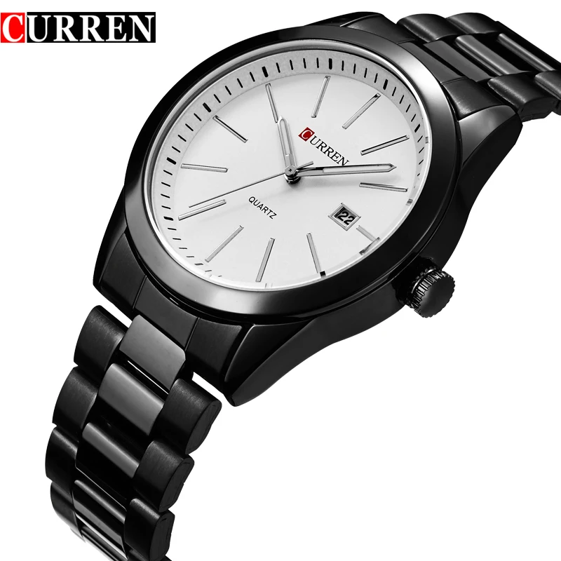 

2016 New Fashion Curren Brand Design Business Calender Men Clock Casual Stainless Steel Reloj Hombre Men Curren Watches