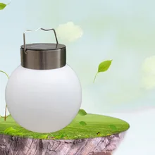 Водонепроницаемый Солнечный светодиодный круглый шар лампа с солнечной панелью наружное ночное освещение для сада Двор уличный охранный светильник ing