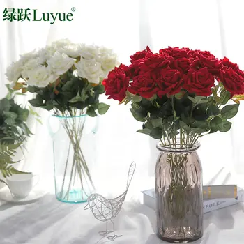

Artificial Flowers Peony Bouquet for Wedding Decoration 5 Heads Peonies Fake Flowers Home Decor Silk Hydrangeas Cheap Flower
