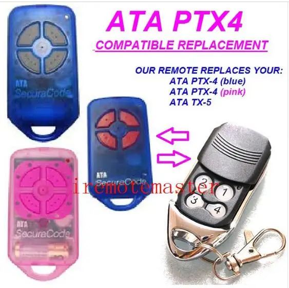 

ATA PTX4 herculift ptx-4 garage door replacement remote GOOD