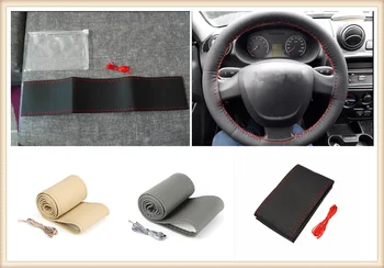 

Universal car parts hand sewing steering wheel cover 36 38 40CM for Mercedes Benz GLS63 GLS GLE43 B55 Shooting S400 ML450