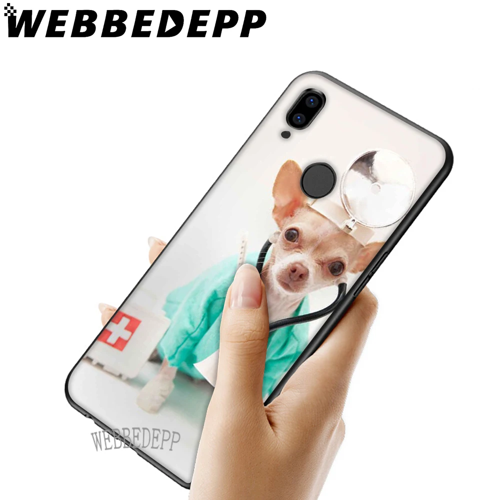 WEBBEDEPP милый чехол для щенков чихуахуа мягкий собак Huawei Honor 6 7A Pro 7C 8C 7X 8X 8 9 10 lite