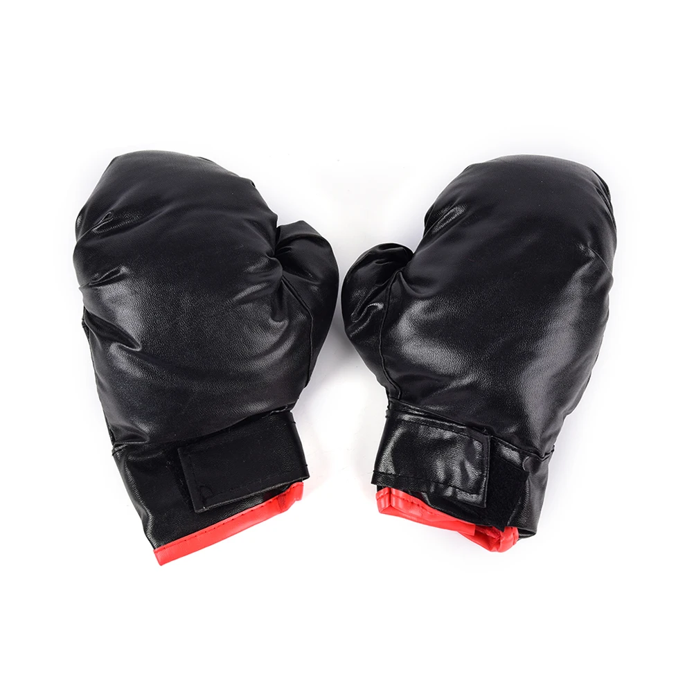 1 пара боксерских перчаток из искусственной кожи Муай Тай Guantes De Boxeo Free Fight mma с песком тренировочные перчатки для мужчин, женщин и детей