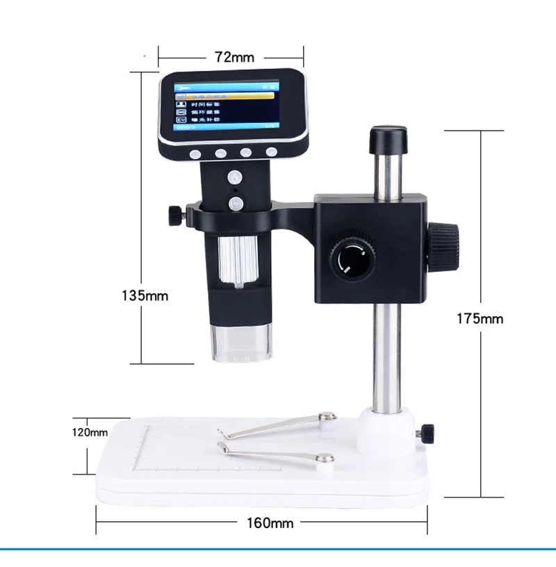 600X цифровой электронный микроскоп камера с ЖК-дисплеем 3,5 дюймов видео USB микроскоп увеличитель HD 200 Вт пикселей