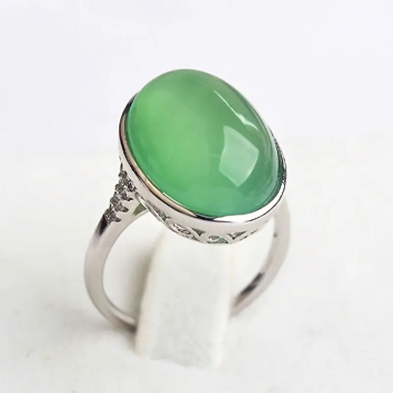 Женское Ювелирное Украшение в стиле ретро|purple stone rings|chrysoprase ringsstone ring |