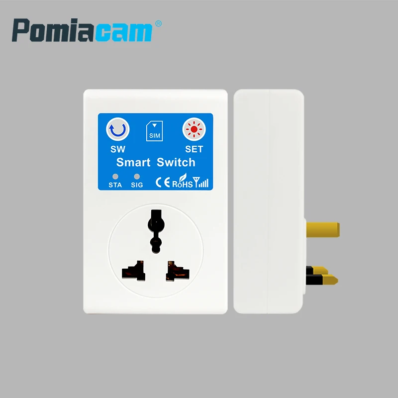SC1 GSM switch 220V 10A Phone RC Remote Wireless Control Smart Switch GSM Socket Power Plug for Home Household Appliance