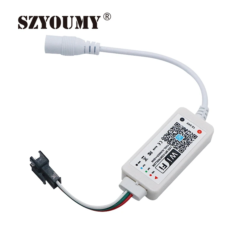 SZYOUMY WS2811 SK6812 WS2812B Pixel Светодиодные ленты Wi-Fi контроллер IOS Android APP Amazon Alexa Google мини SPI Wi-Fi контроллер