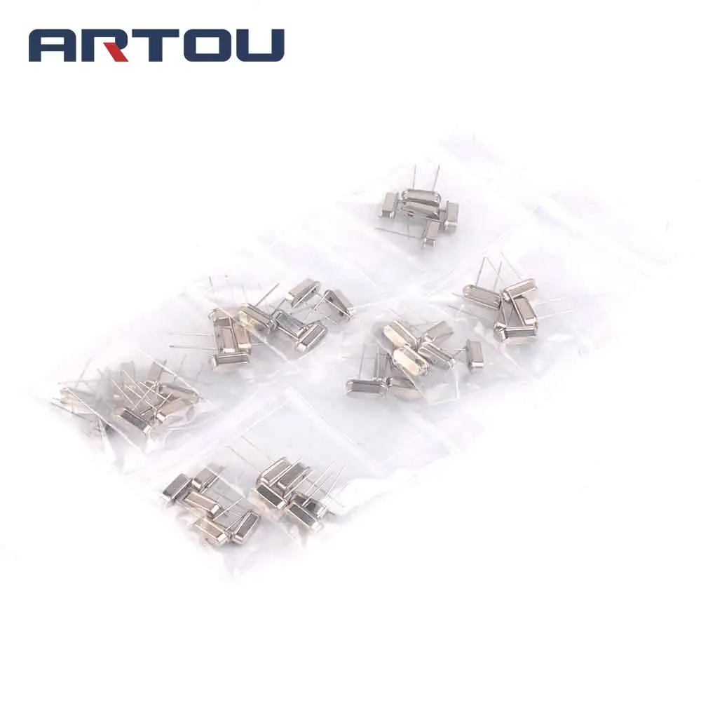 50PCS Crystal Oscillators HC-49S 10 Value each 5pcs Assortment Kit