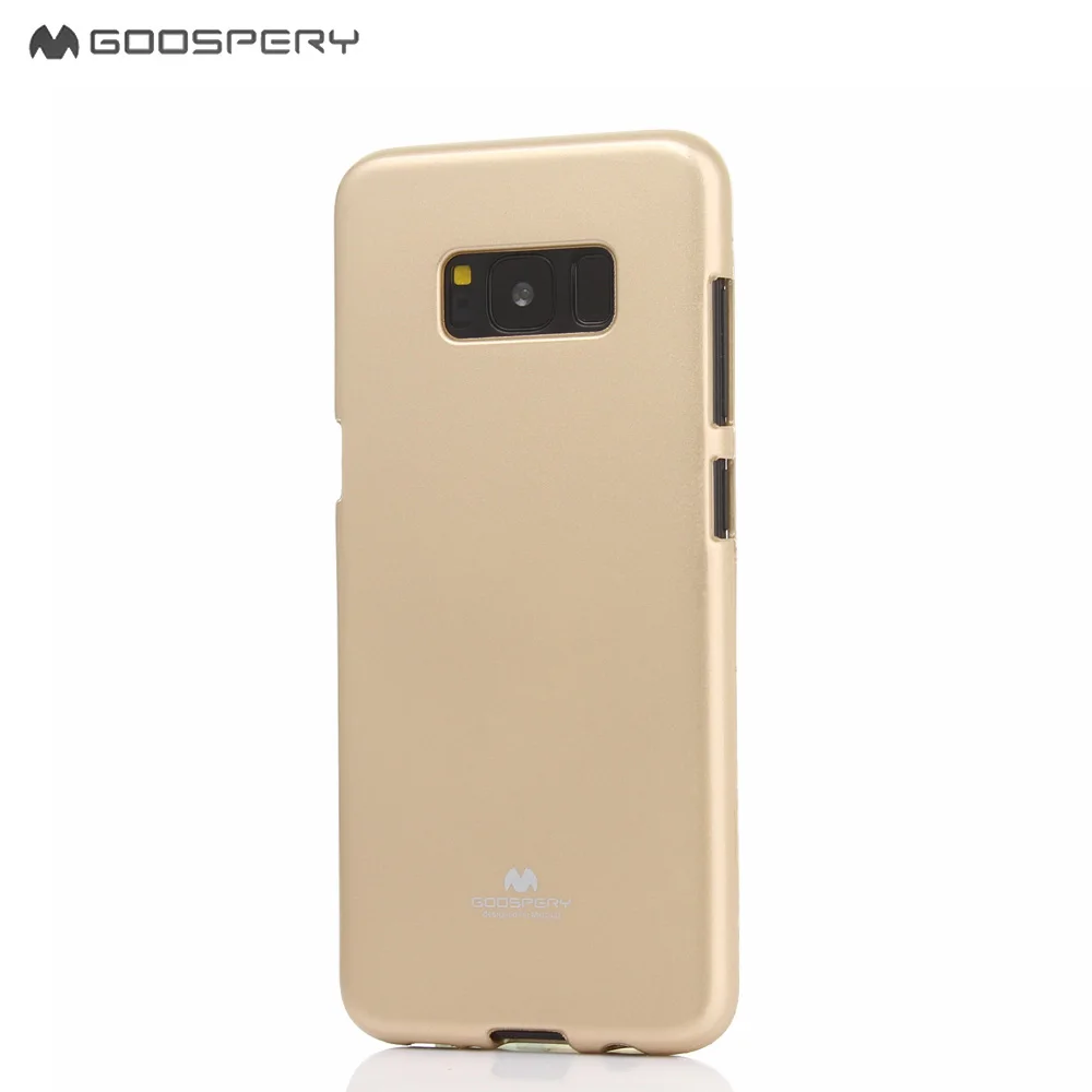 S8 MERCURY GOOSPERY для samsung Galaxy S8 S9 S8Plus S4 S5 mini S6 S7 S6Edge Plus флеш-порошок Желе Мягкий ТПУ чехол для телефона - Цвет: Золотой