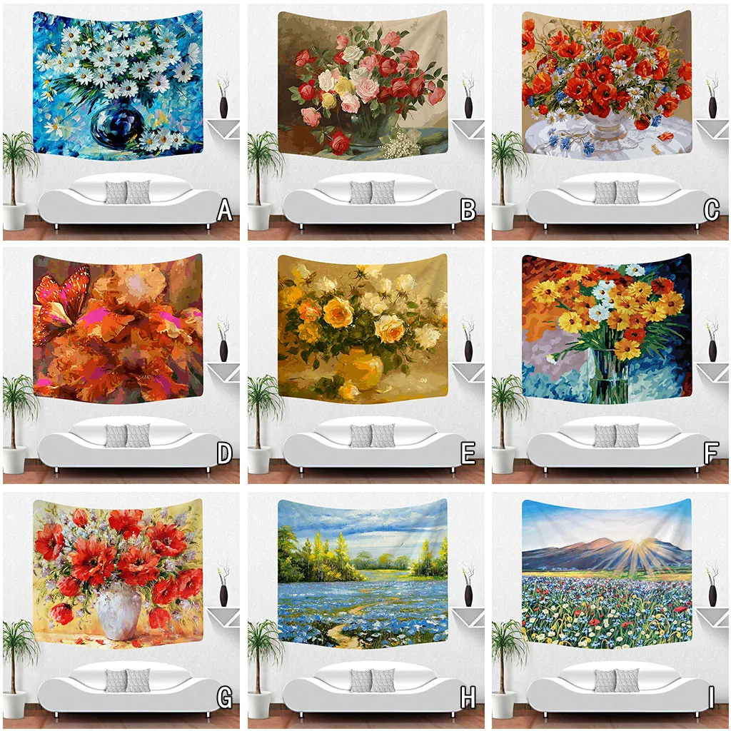 

2019 household products convenient and practical Colorful Print Tapestry Art Room Hanging Tapestry Art Nature Home Decor