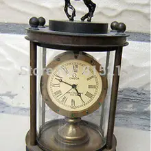 Bi0011856 Собирать Бронзовый Олень скульптура механические часы часы