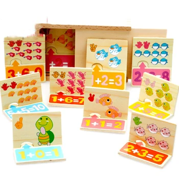 

Developing Brain Baby Toys Animal Digital Operation Pairing Blocks Wooden Toy Child Educational Idea education Toy Birthday Gift