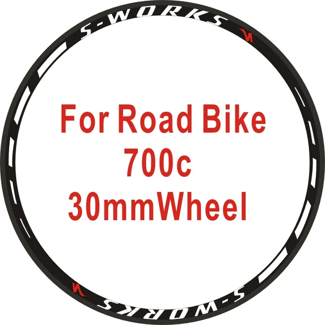 2Wheels/set Road Bike 700c Wheel Stickers Rim Wheel Stickers Bike
