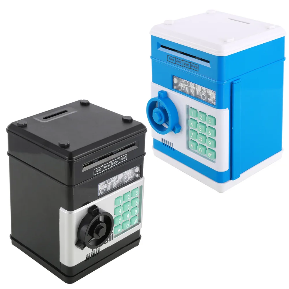 Automatic Compass Mini Saving Pot Change Toy ATM Password Bank for Card