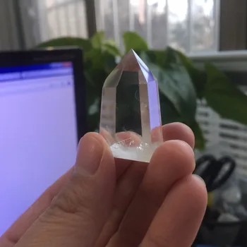 

10pcs a lots Natural Stone and Minerals Clear Transparent Quartz Crystal Wand Rock Healing Crystal Single Point Vogel for Sale