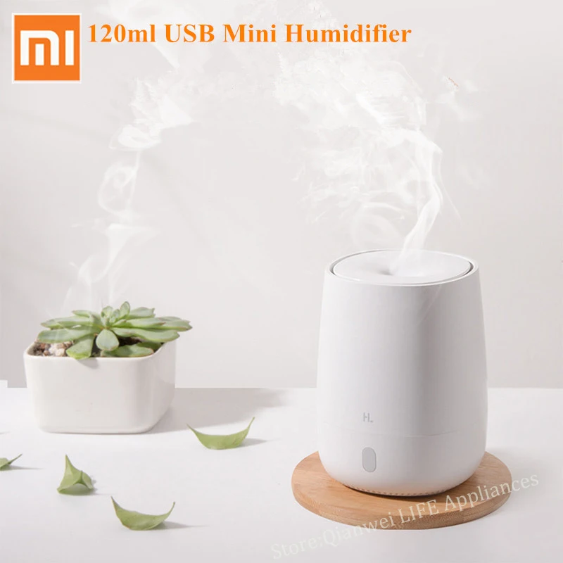 Цена Xiaomi Youpin HL мини увлажнитель и ароматизатор диффузор тихий USB Ультразвуковой увлажнитель воздуха тумана 7 светильник цвета для дома и офиса