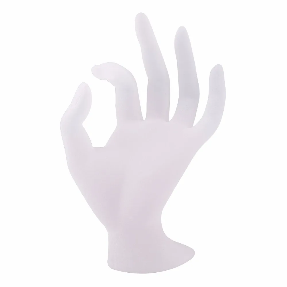 

CAMMITEVER White Hand Left OK Hand Mannequin Model Dummy Rings Bracelet Display Show Stand