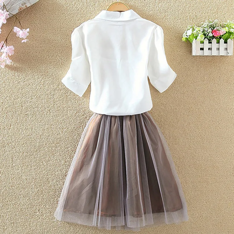 Женская блузка с отложным воротником YIMOSI Корейская в полоску коротким рукавом