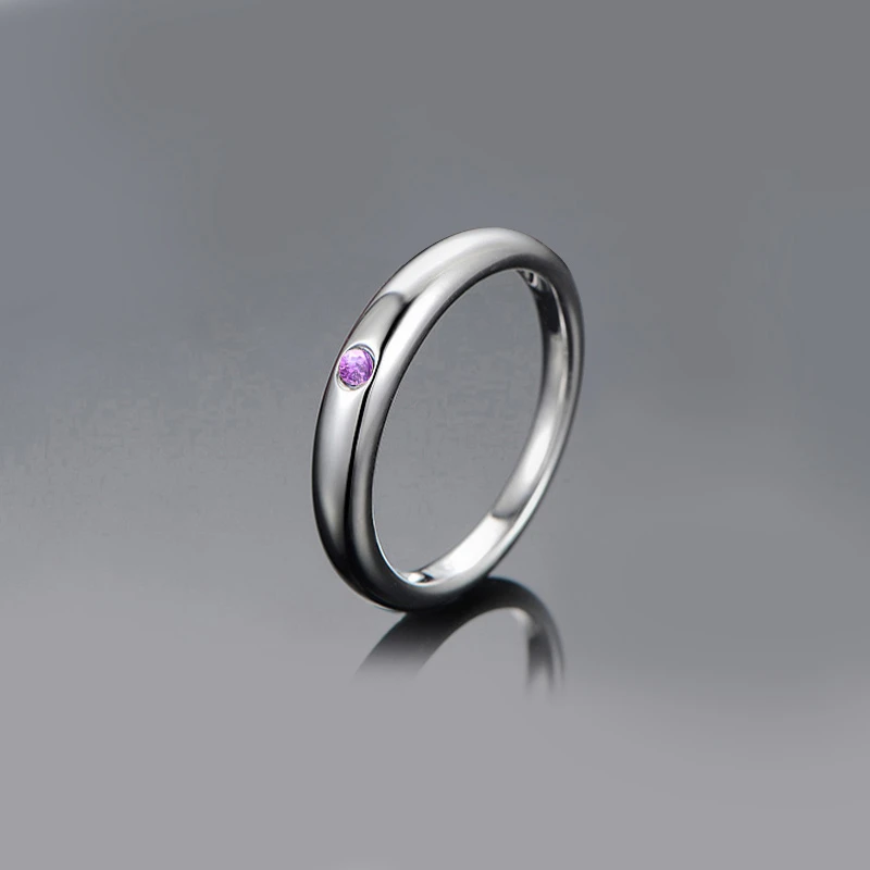 AINUOSHI, классическое кольцо с натуральным аметистом, 0.2ct, овальная огранка, драгоценный камень, для помолвки, вечерние, для женщин, ювелирное изделие из чистого 925 пробы серебра