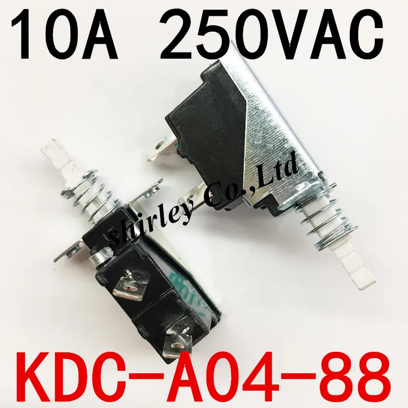 5 шт. 10A 250V AC SPST 2 штифта пуш-ап кнопка выключателя питания KDC-A04-88 KDC-A04 с тех пор, как замок