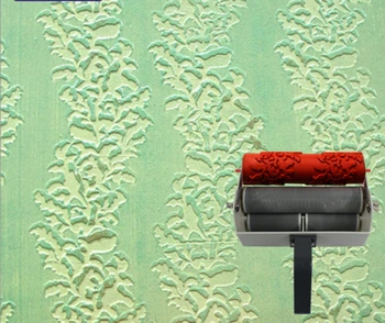 

Wall printing mould patterned roller for wall decoration 7 inch rubber roller no.084