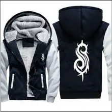 Slipknot зимняя теплая куртка с капюшоном унисекс флисовые толстовки пальто на молнии американский размер
