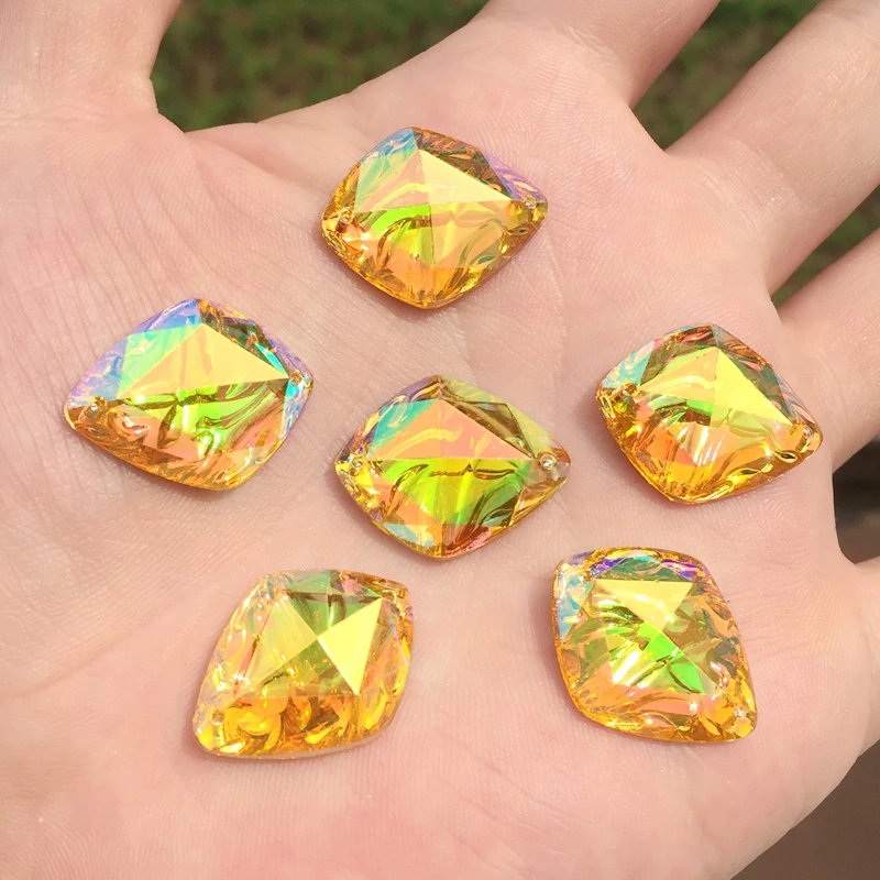 New Hot Style Retro Carving Fake Gem High Grade Acryl Coloured Diamond