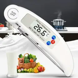 Цифровой Кухня термометр зонд Мясо воды, молока мясо термометр Кухня Инструменты для барбекю электронные складной Пособия по кулинарии Еда