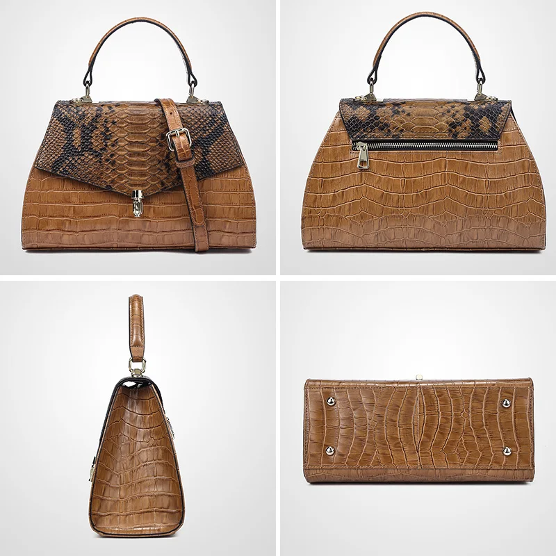 Qiwang أنيقة المرأة جاكيت جلدي-حقائب بيد الكلاسيكية أزياء السيدات التمساح تنقش الجلود حقيبة يد التمساح حمل أكياس Qiwang أنيقة المرأة جاكيت جلدي-حقائب بيد الكلاسيكية أزياء السيدات التمساح تنقش الجلود حقيبة يد التمساح حمل أكياس