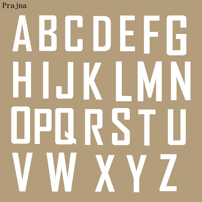 white letters patches