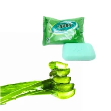 Шанхай ALOEVERA эссенция Мыло для лица очищающее средство для удаления угрей акне лечебный уход за кожей Отбеливание Укрепляющий увлажняющий