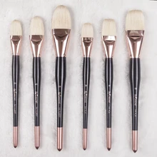 545 Высококачественная деревянная ручка боровья щетина художественная кисть для рисования художественные кисти для рисования акрилом и маслом