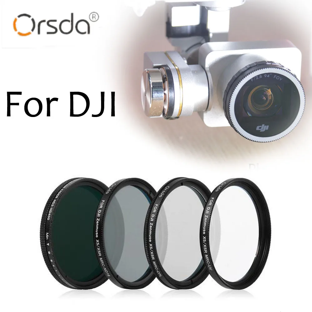 

Orsda cpl mrc uv nd4 nd8 nd16 nd32 nd64 nd2-400 filter for dji phantom 3 for phantom 4k for zenmuse x5 forzenmuse x3 inspire 1