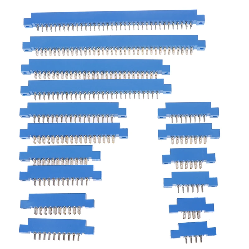 New 1PC 805 Series 3.96mm Pitch PCB Slot Solder Card Edge Connectors 8-72 Pin 16styles Wholesale
