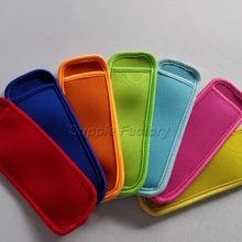 DHL 500 шт/партия 12 цветов держатели мороженого поп ледяные рукава морозильник поп держатели для детей 8x16 см