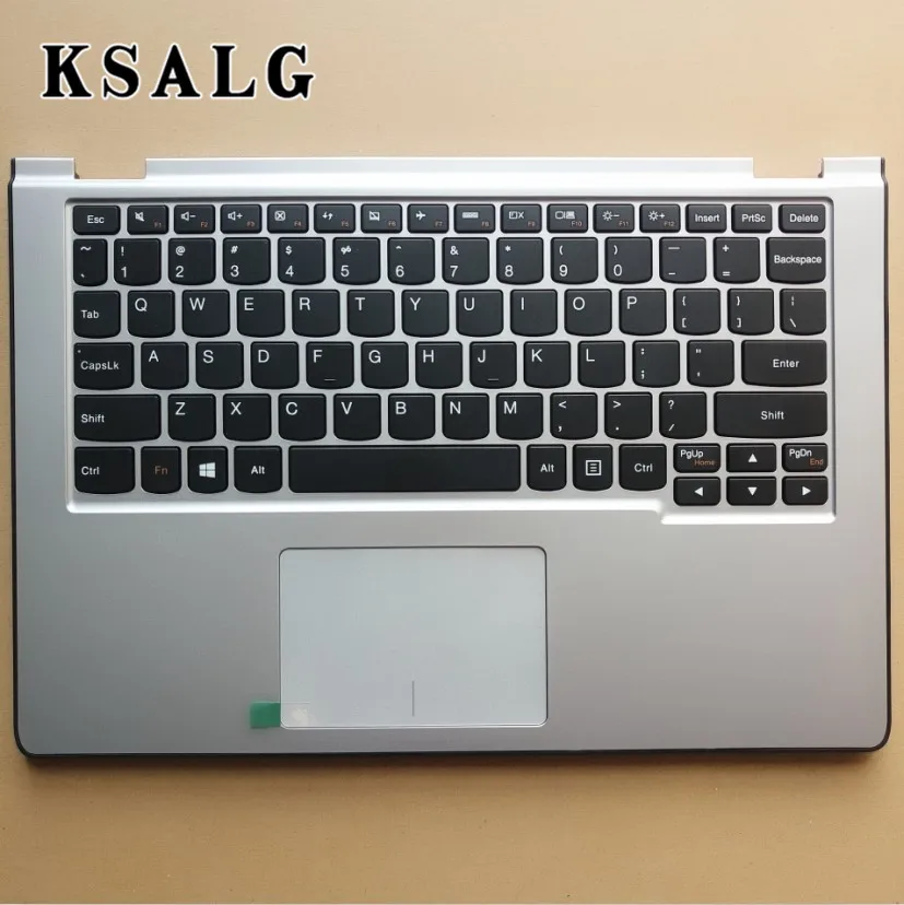 Подлокотник для ноутбука для lenovo Yoga 2 11 palmest верхний чехол+ американская клавиатура серебро 90204958 90204983