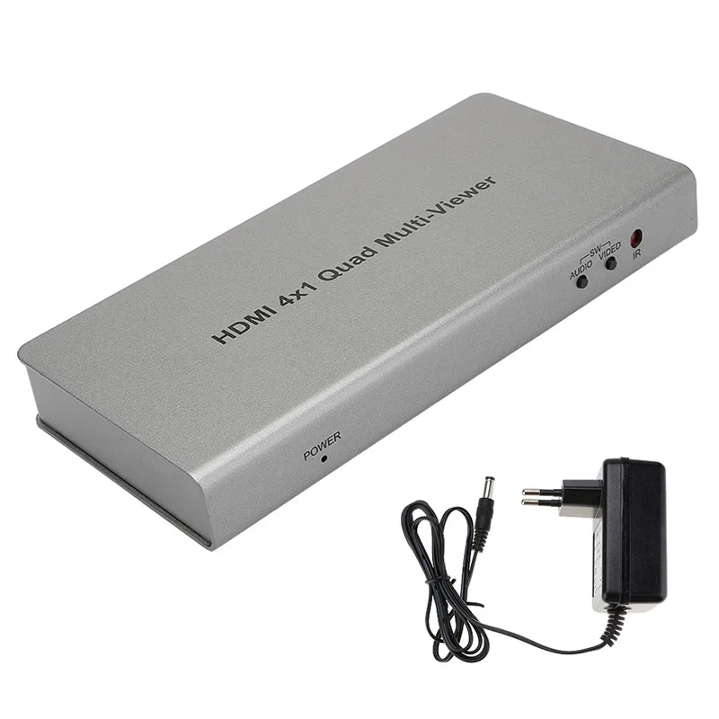 1 Set 1080P HDMI 4x 1 Quad Multi viewer Splitter with