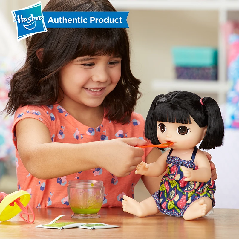 Hasbro Baby Alive еда сладкие ложки детское дополнение Kawaii платье милая кукла-девочка игрушки мягкие живые Возрожденные куклы Азиатская версия