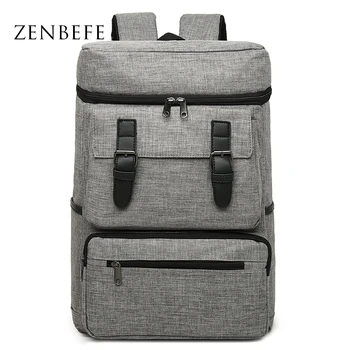 

ZENBEFE Camouflage Backpack Large Capacity Travel Rucksach Linen Laptop Backpack Men'S Backpacks Leisure School Bag For Teenager