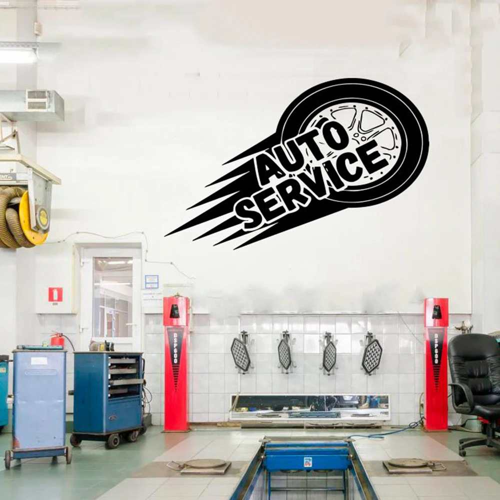 

Fashionable Auto Service Home Decor Modern Acrylic Decoration For Boys Bedroom Decals Wall Decoration