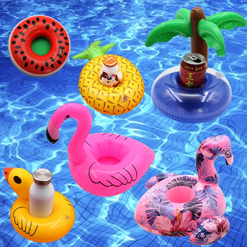 Летние игрушки надувной держатель для напитков Фламинго Zwembad spelgoed плавательный бассейн игра поплавок Кубок BeerBeach вечерние боуэ гонфлаги pisc